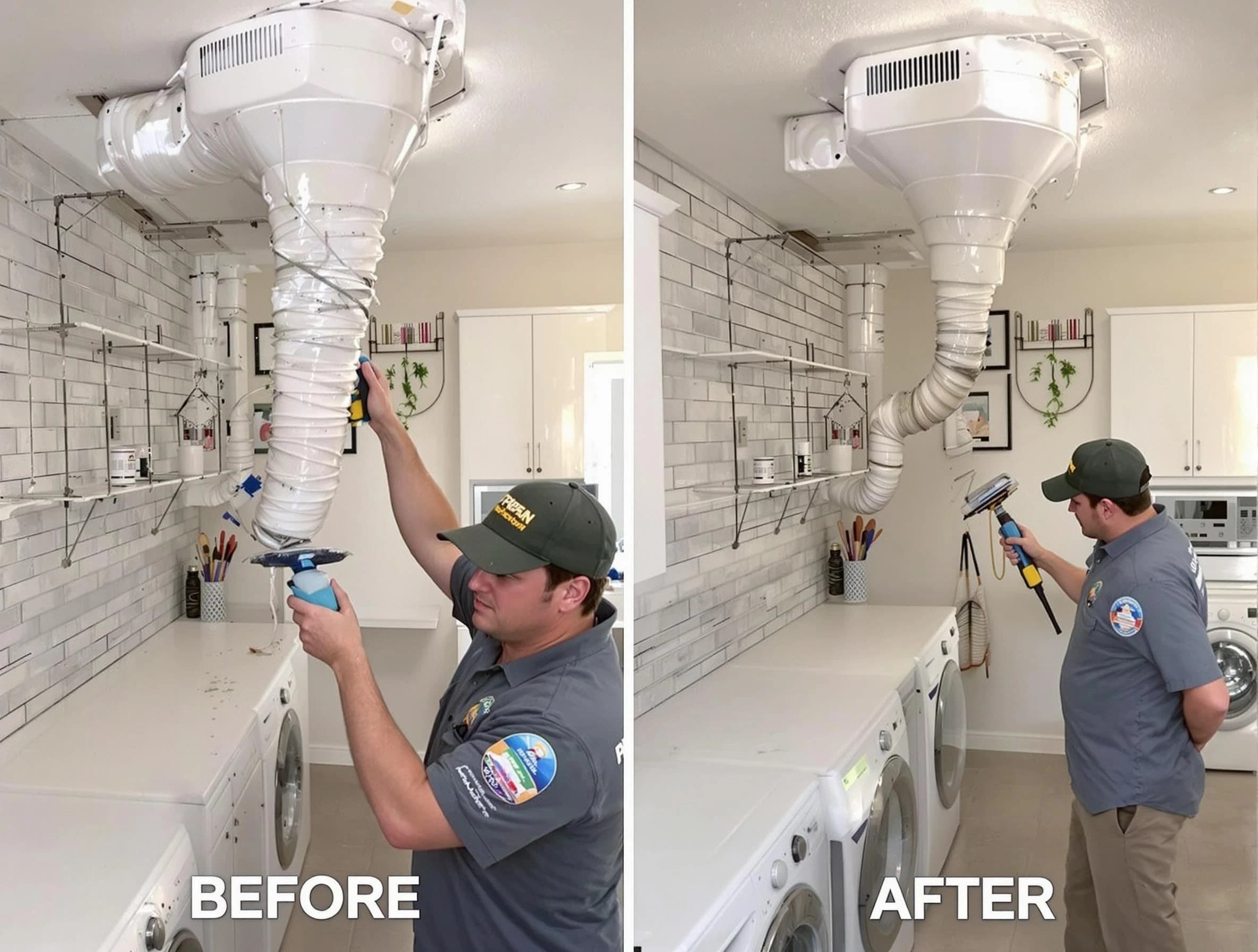 Professional dryer exhaust vent cleaning by Berkley Dryer Vent Cleaning in Berkley