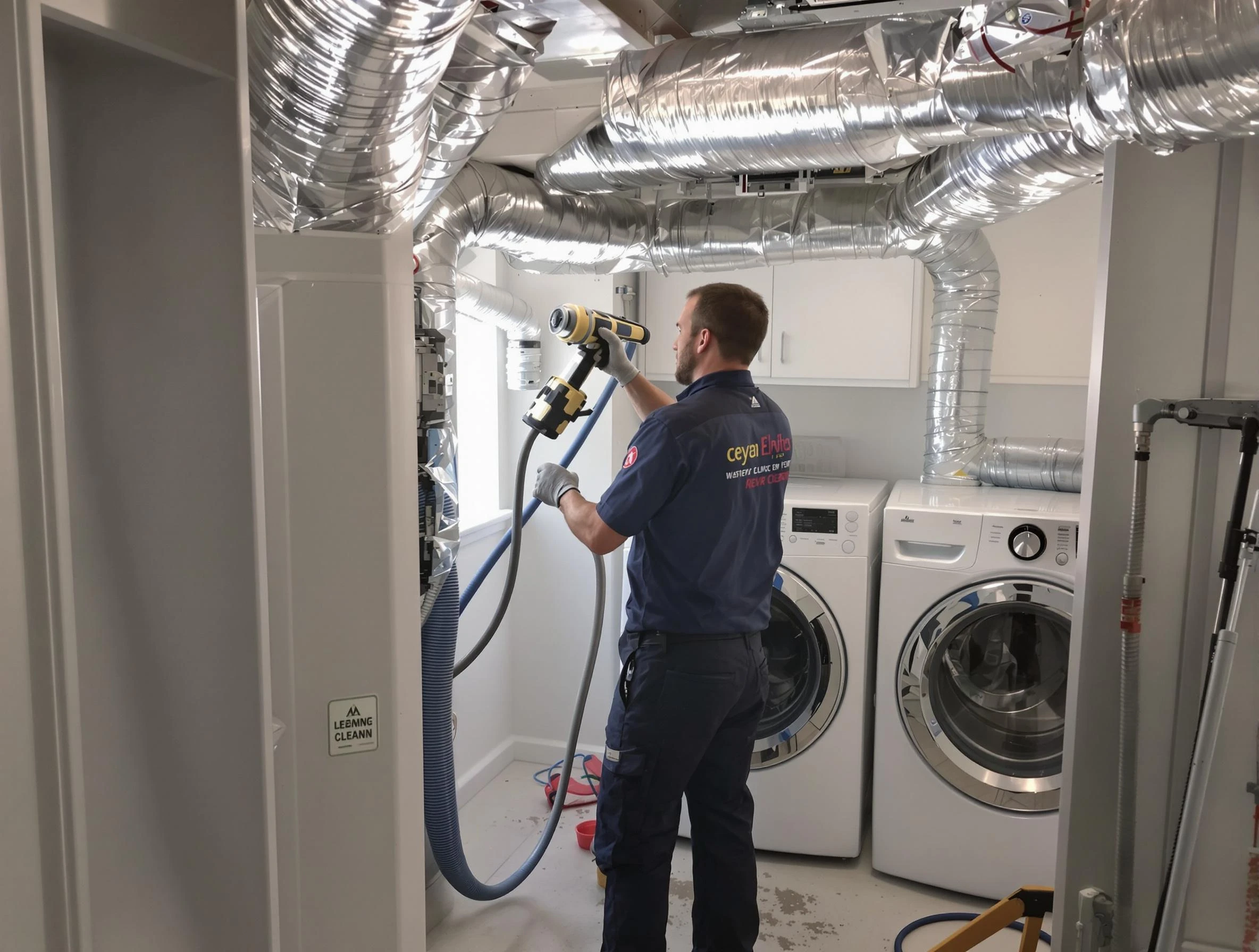 Berkley Dryer Vent Cleaning specialist using advanced equipment for thorough duct cleaning in Berkley